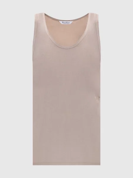 Топ PAVIDO із шовку Max Mara бежевий