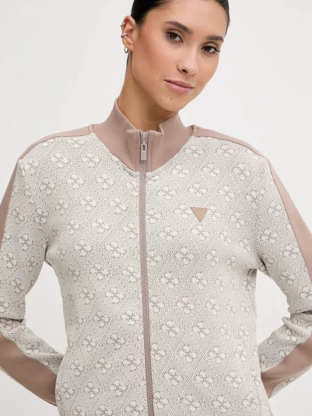 Кофта Guess візерунок бежевий