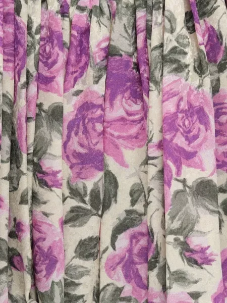 Top Chloé de mătase cu model floral cu imagine violet