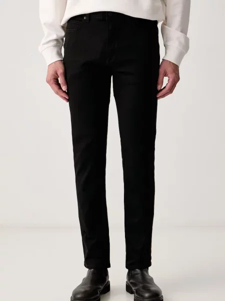 HUGO slim fit traperice za muškarce crna