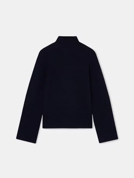 Шерстяной свитер Emporio Armani синий