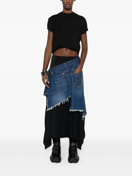 Zkrácené tričko Rick Owens Drkshdw černé