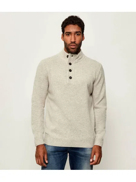 Barbour De lână pulover Essential Patch Half bej