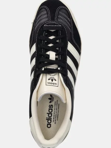 Шкіряні кросівки adidas Originals Gazelle Indoor чорний