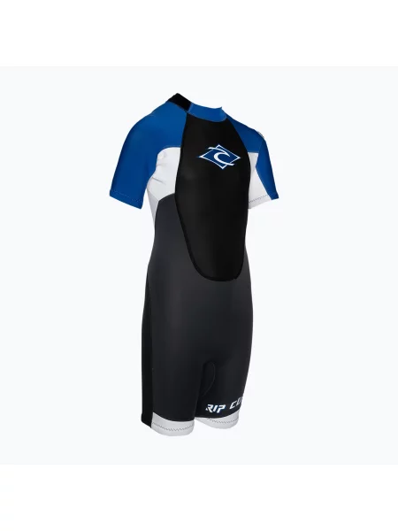 Детски неопренов костюм Rip Curl Omega Back Zip Spring 2 mm blue черно