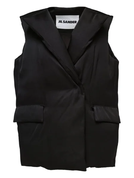 Vestă Jil Sander matlasată negru