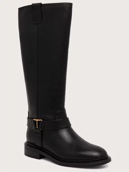 Twinset cizme pentru femei din piele negru