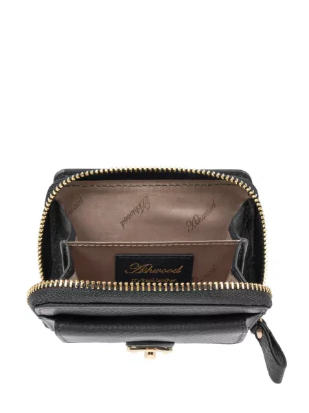 Ashwood Leather Портмоне Шкіра чорний