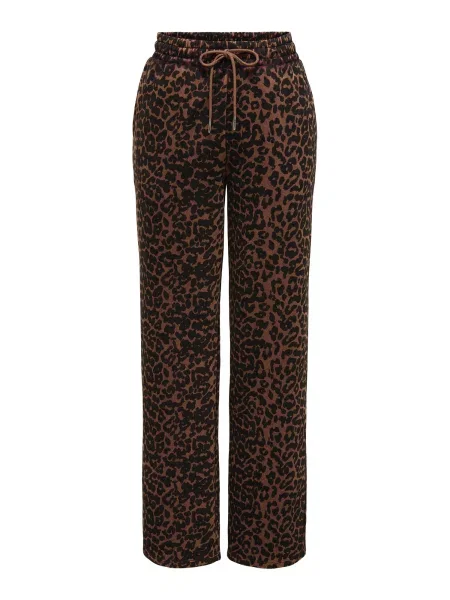 ONLY Pantaloni ONLVOICE ciocolatiu negru