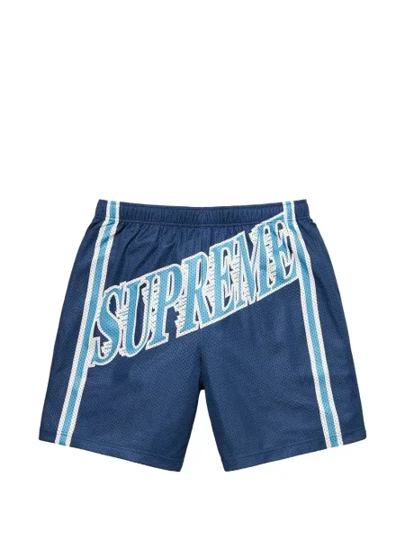 Pantaloni scurți Supreme plasă albastru