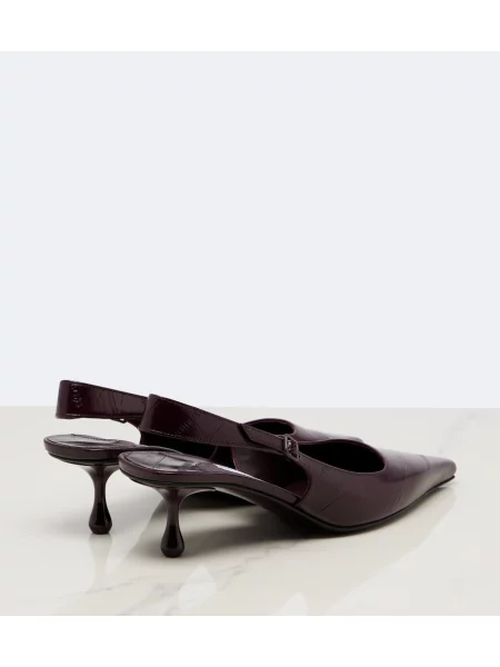 Pantofi cu toc Jimmy Choo din piele slingback