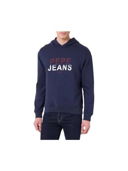Bluza Pepe Jeans z logo niebieska