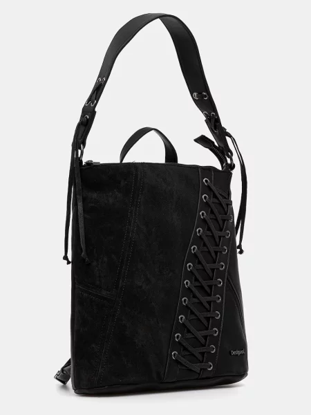 Рюкзак Desigual BLACK PATCH TANGO P малий з аплікацією чорний