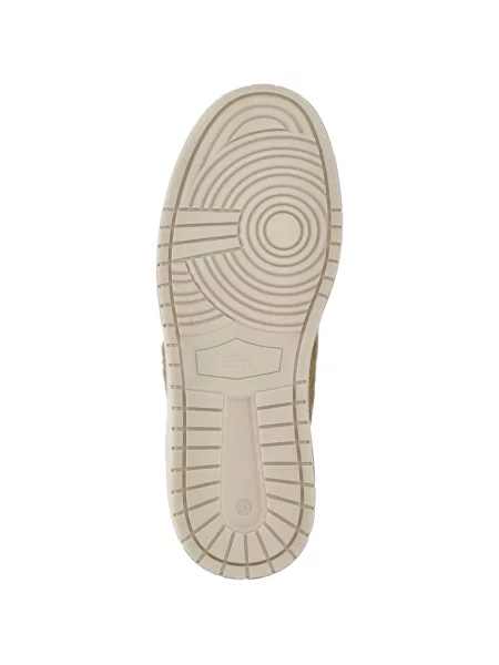 Sneakerși Evenu din piele de căprioară maro