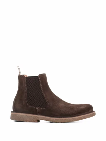 Botine Astorflex din piele de căprioară maro