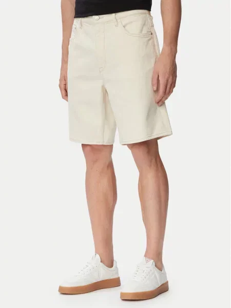 Guess Pantaloni scurți de blugi Crem bej