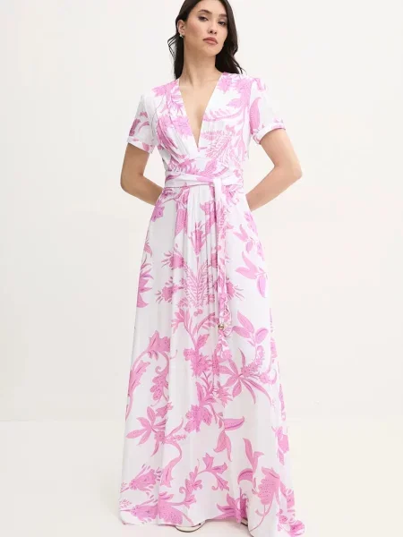 Melissa Odabash rochie maxi evazati Lou alb