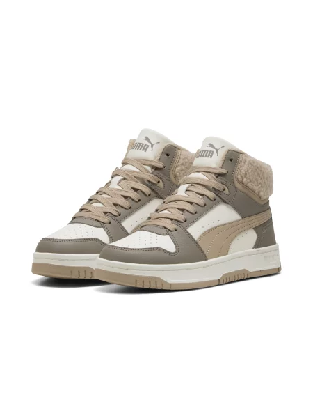 PUMA Młodzieżowe sneakersy Rebound Slam Mid Akcesoria beżowy