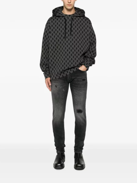 Hoodie Emporio Armani με σχέδιο μαύρο