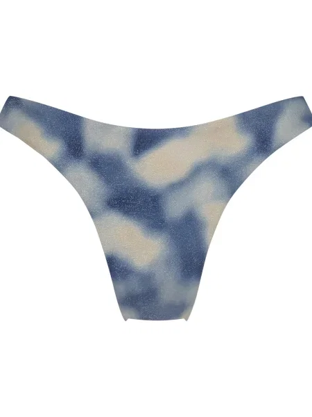 Hunkemöller Slip costum de baie Lagoa albastru alb