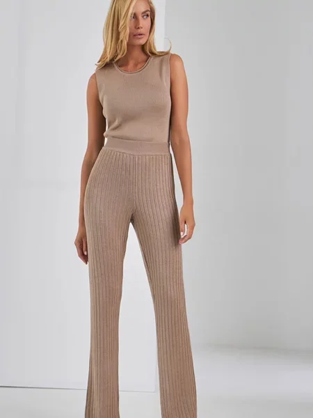 Штани повсякденні TrikoBakh бавовна/поліестер бежевий