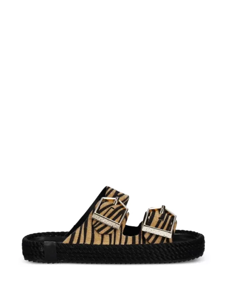 Espadrile Bohonomad cu imagine cu cataramă cu model zebră