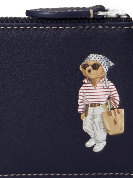Мини малък портмоне Polo Ralph Lauren на цветя жълто
