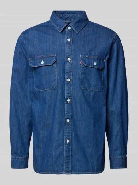 Koszula jeansowa z na piersiach Levi's niebieska