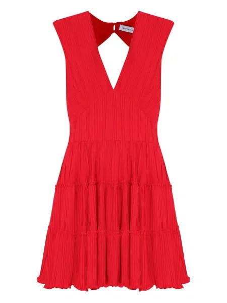 Sukienka Olympiah plisowana garniturowa czerwona