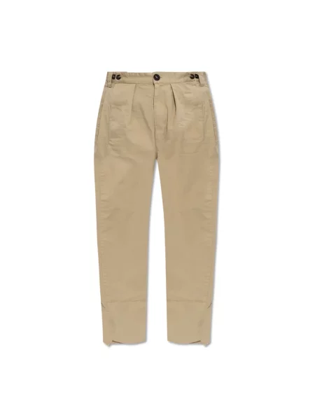 Spodnie Dsquared2 beżowe