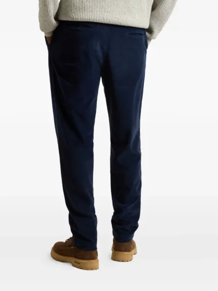 Pantaloni Woolrich plisate albastru