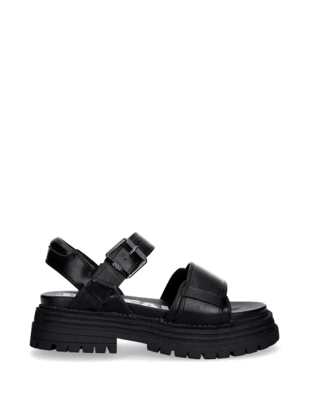 Sandale Buffalo cu cataramă chunky negru