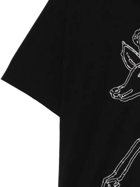 Tricou Nude:masahiko Maruyama cu broderie negru