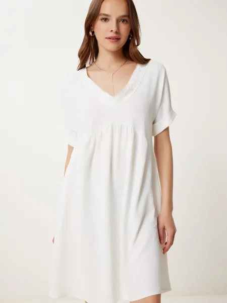 Happiness İstanbul Rochie alb