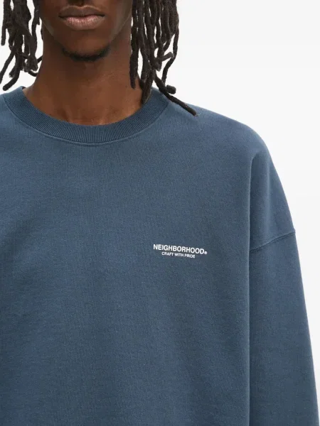 Hanorac crewneck Neighborhood albastru