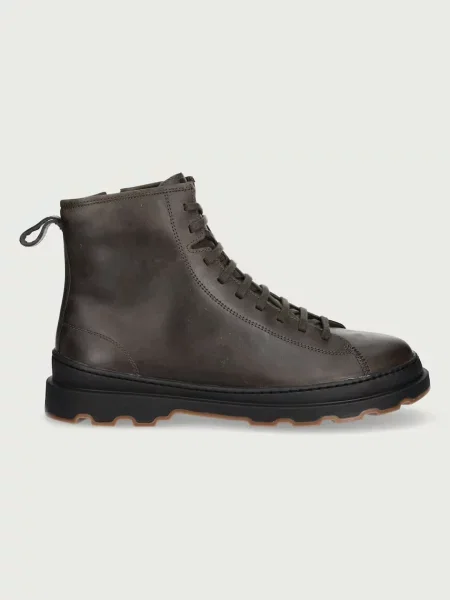 Botine Camper din piele verde