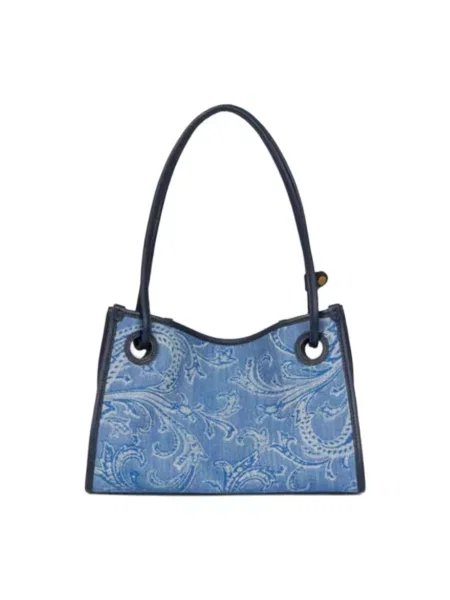 Mała shopperka Etro niebieska
