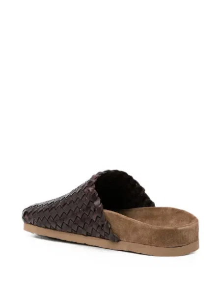 Papuci tip mules Dragon Diffusion din piele maro