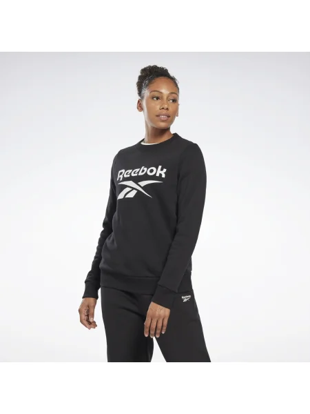Dámske tričko Reebok Identity Big Logo Fleece Crew black čierna