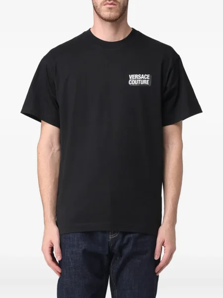 Tricou Versace Jeans Couture cu imagine negru