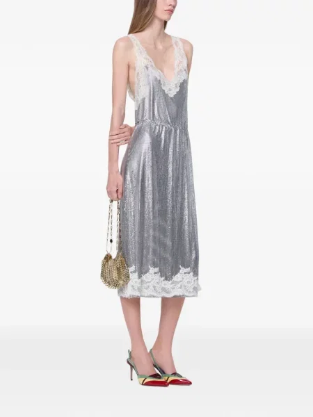 Rochie midi Rabanne plasă