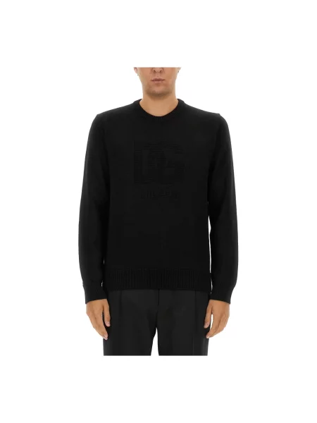 Sweter Dolce And Gabbana wełniany czarny