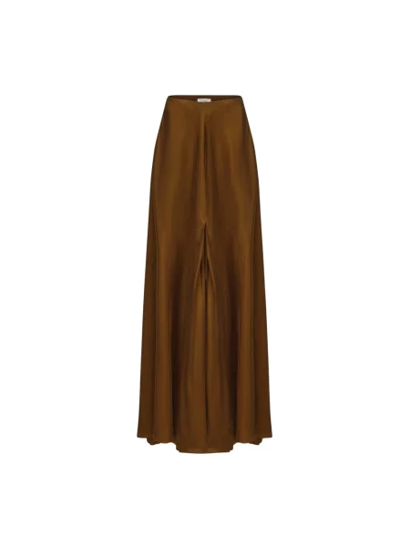 Maksi spódnica maxi Ruohan brązowa