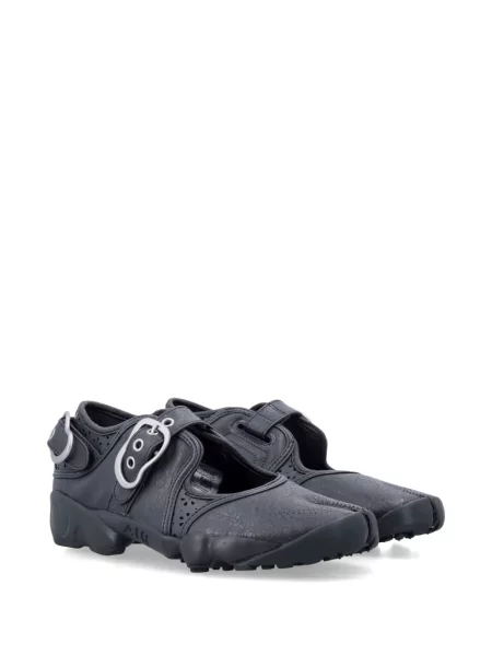 Decupat pantaloni scurți Nike Cortez cu cataramă din poplin alb