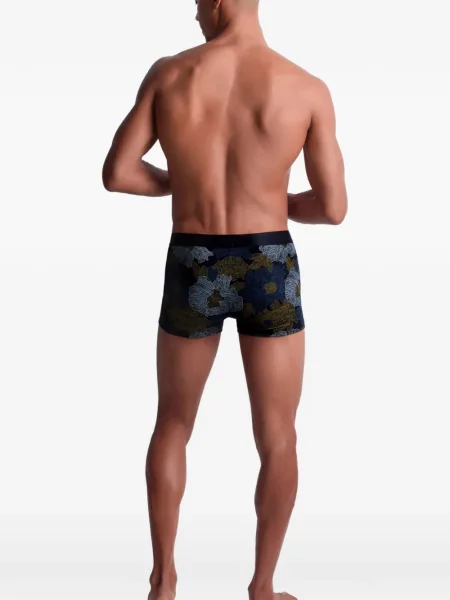 Boxeri Aubade cu model floral cu imagine negru