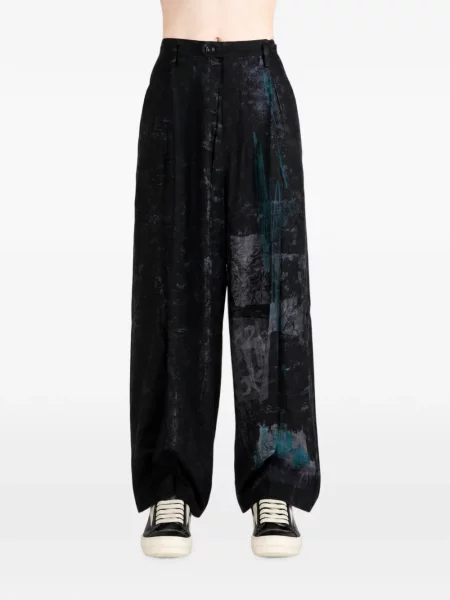 Pantaloni Y's cu imagine negru