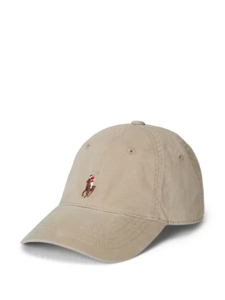 Slip de baie Polo Ralph Lauren cu broderie din piele de căprioară în carouri albastru