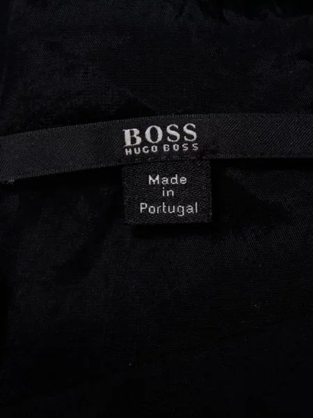 Rochie tip creion Boss cu decolteu rotund de costum negru