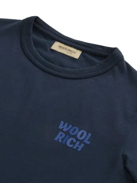 Dětské tričko Woolrich modré