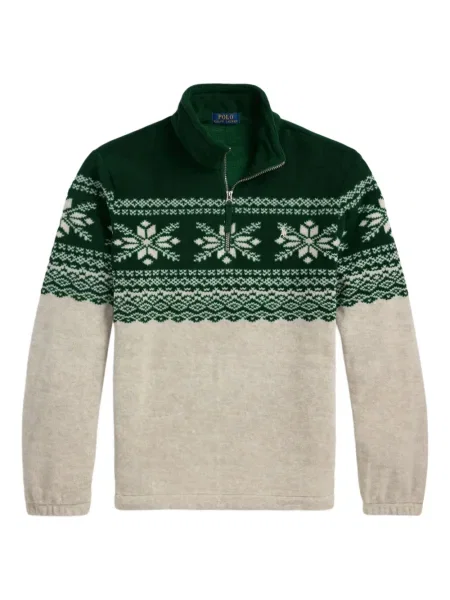 Polo Polo Ralph Lauren cu imagine de lână de costum verde